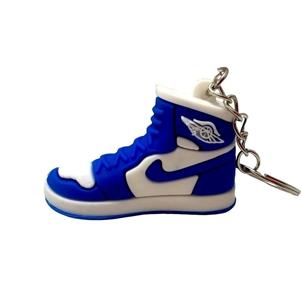 Air Jordan 1 High Top Nike Key Chain/ Bag Charm Blue/White Comes w/box